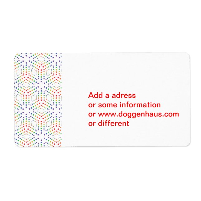 Rainbow Pattern Label (Front)
