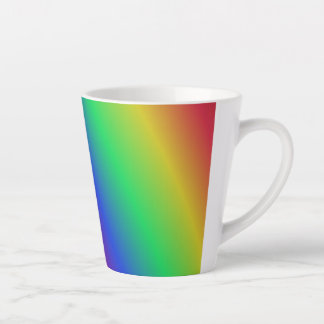 Rainbow Pattern Latte Mug