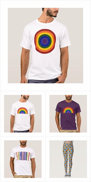 Rainbow Pattern LGBTQ Pride T-shirts and Leggings