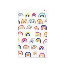 Rainbow pattern light switch cover