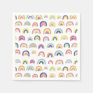 Rainbow pattern napkins