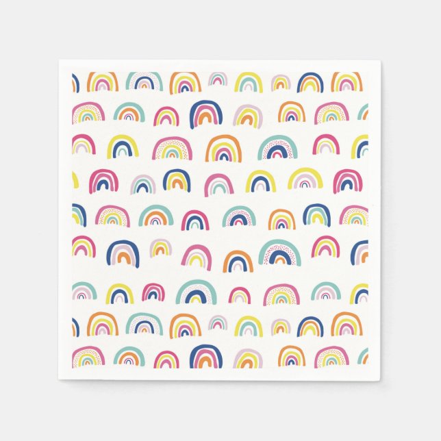 Rainbow pattern napkins (Front)