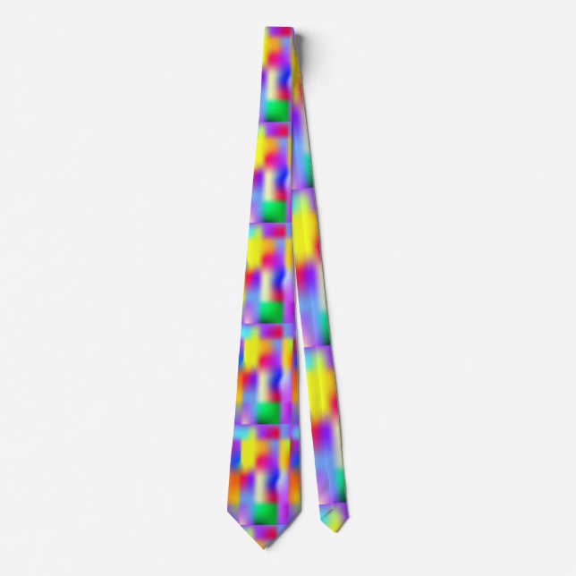 Rainbow Pattern Neck Tie (Front)