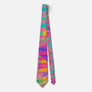 Rainbow Pattern Neck Tie