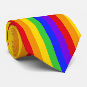 Rainbow Pattern Neck Tie