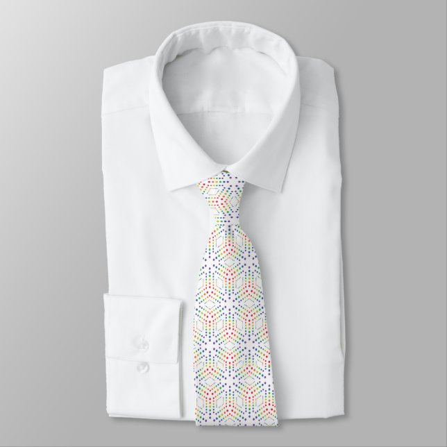 Rainbow Pattern Neck Tie (Tied)