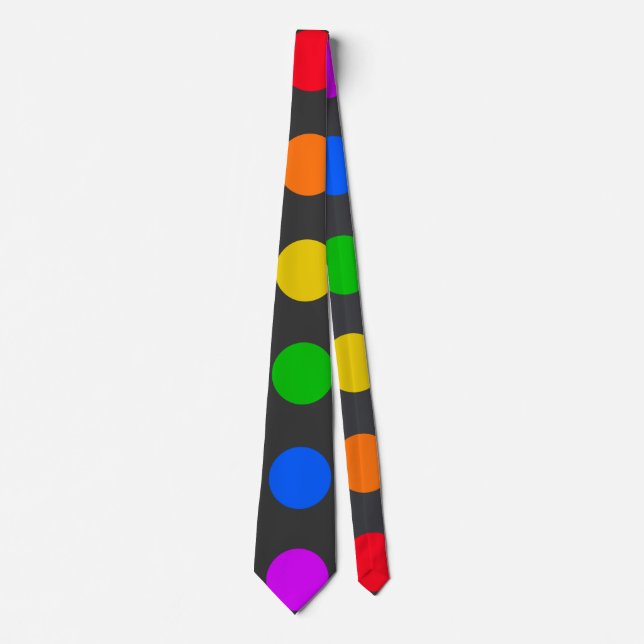 Rainbow Pattern Neck Tie (Front)