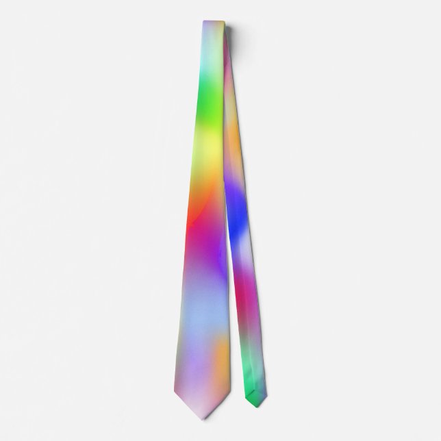 Rainbow Pattern Neck Tie (Front)