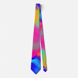 Rainbow Pattern Neck Tie