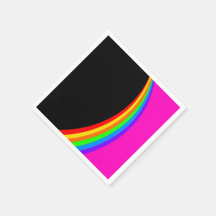 RAINBOW PATTERN PAPER NAPKINS