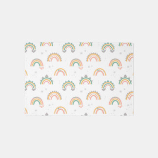 rainbow pattern rug