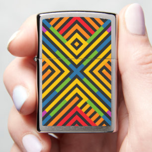 Rainbow Pattern Zippo Lighter