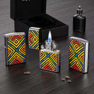 Rainbow Pattern Zippo Lighter