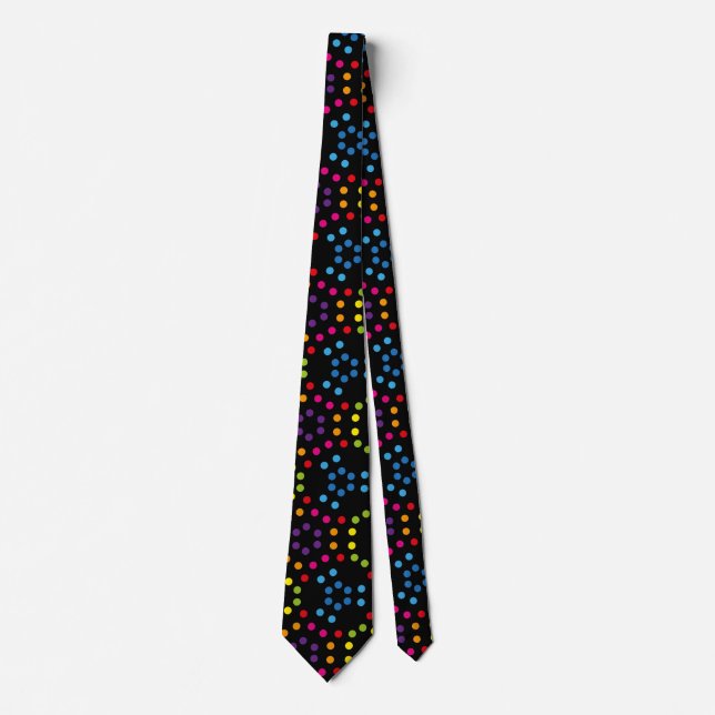 Rainbow Patternpolka Neck Tie (Front)