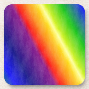 Rainbow Patterns Beverage Coaster