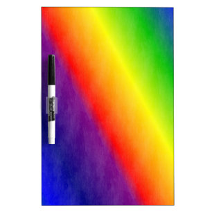 Rainbow Patterns Dry Erase Board