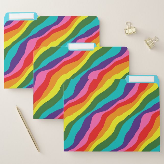 Rainbow Patterns File Folder (Set)