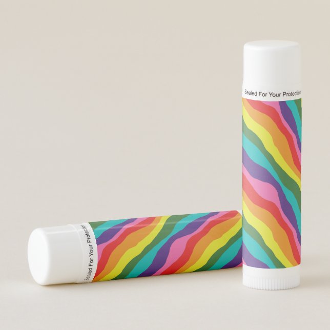 Rainbow Patterns Lip Balm (Front)