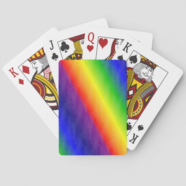 Rainbow Patterns Poker Cards (Back)