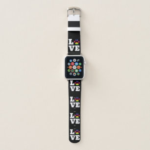 Rainbow paw apple watch band