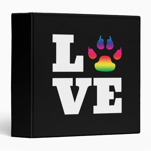 Rainbow paw binder (Front/Spine)