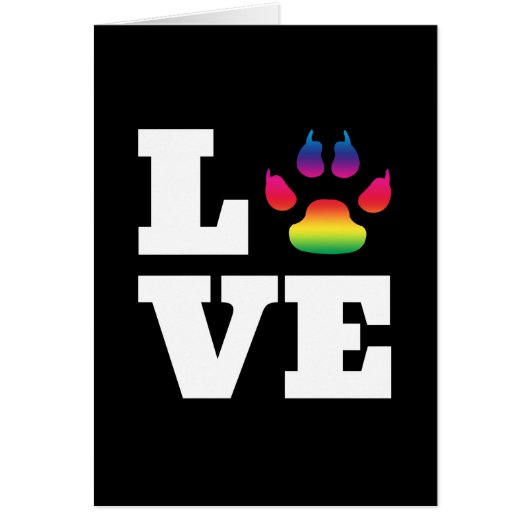 Rainbow paw cards (Front)