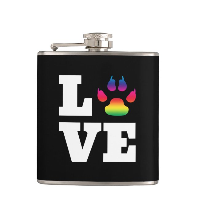 Rainbow paw flask (Front)