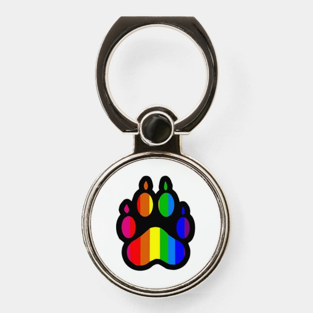 Rainbow Paw Phone Ring (Front)