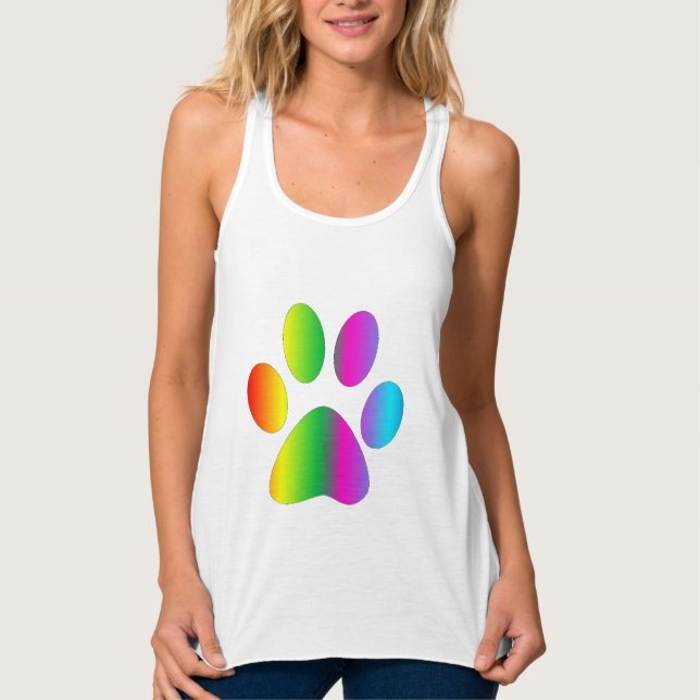 Rainbow Paw Tank Top (Front)