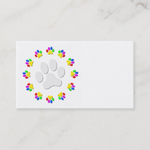 Rainbow Pawprints Business Cards