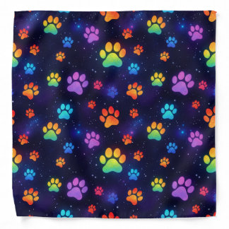 Rainbow Paws Bandana