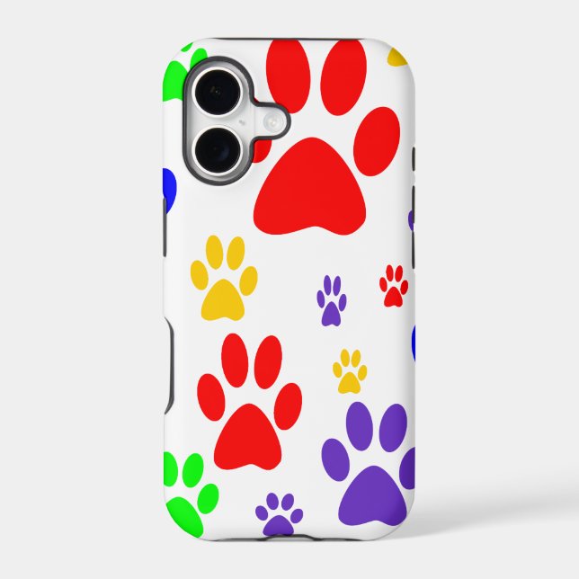 rainbow paws iphone case (Back)