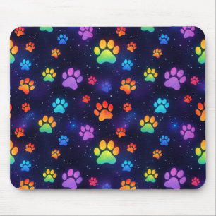 Rainbow Paws Mouse Pad