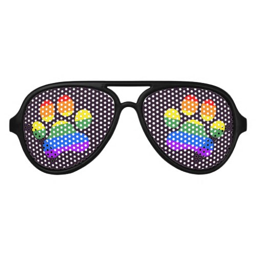 Rainbow Paws Novelty Glasses