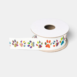 Rainbow Paws Ribbon