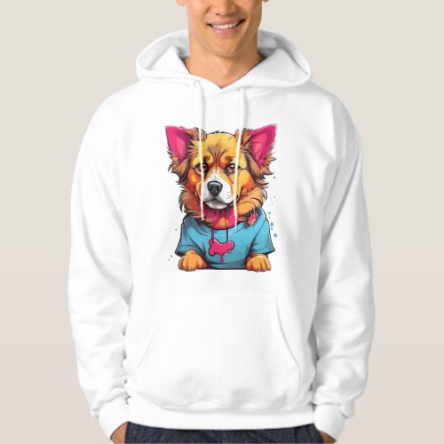 Rainbow Paws The Colorful Canine Companion   Hoodie