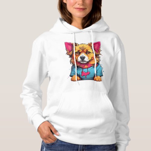 Rainbow Paws The Colorful Canine Companion   Hoodie