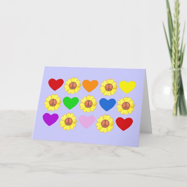 Rainbow Peace Card (Front)