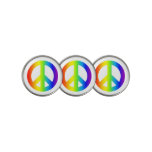 Rainbow Peace Golf Ball Marker at Zazzle