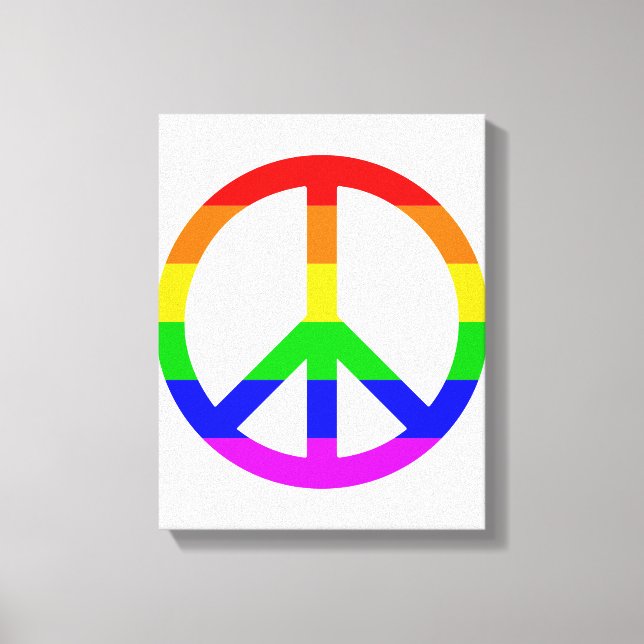 Rainbow Peace Sign (Front)