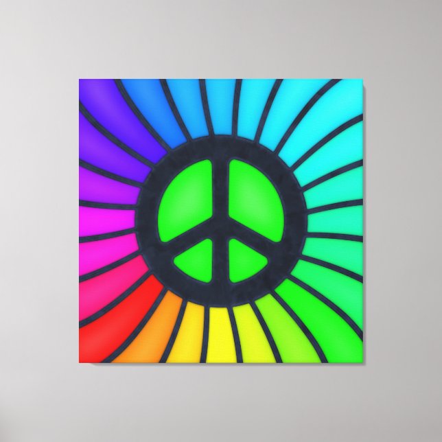 Rainbow Peace Sign (Front)