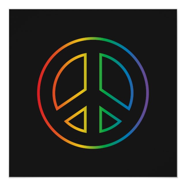 Rainbow Peace Sign (Front)