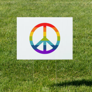 Rainbow Peace Sign
