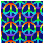 Rainbow Peace Sign Fabric