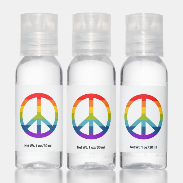 Rainbow Peace Sign Hand Sanitizer (Set)