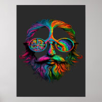 Rainbow Peace Sign  , LGBTQ Hippie   