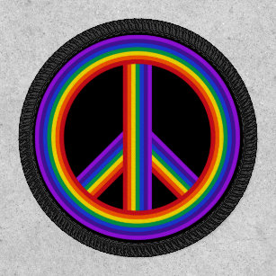 Rainbow Peace Sign Patch