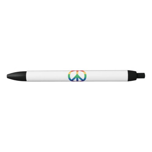 Rainbow Peace Sign Pen