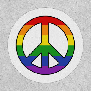 Rainbow Peace Sign Pride Patch