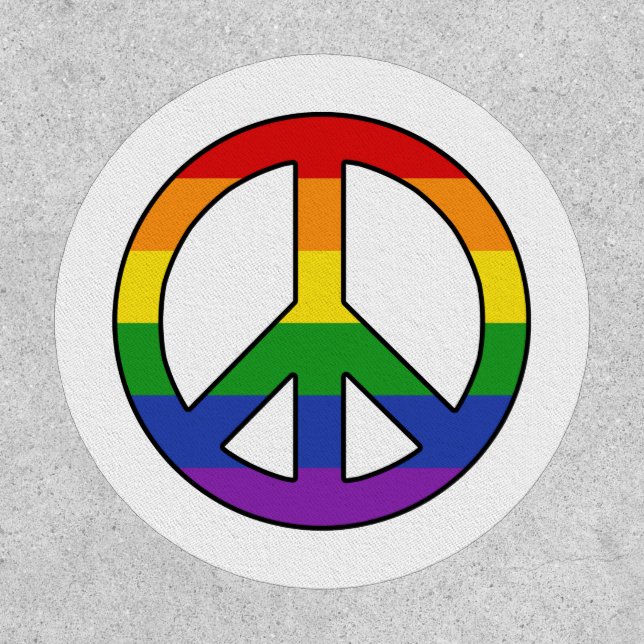 Rainbow Peace Sign | Pride Patch (Front)